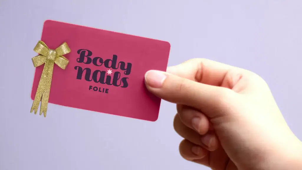 Carte cadeau Body Nails Folie, idéale pour offrir des soins de beauté.