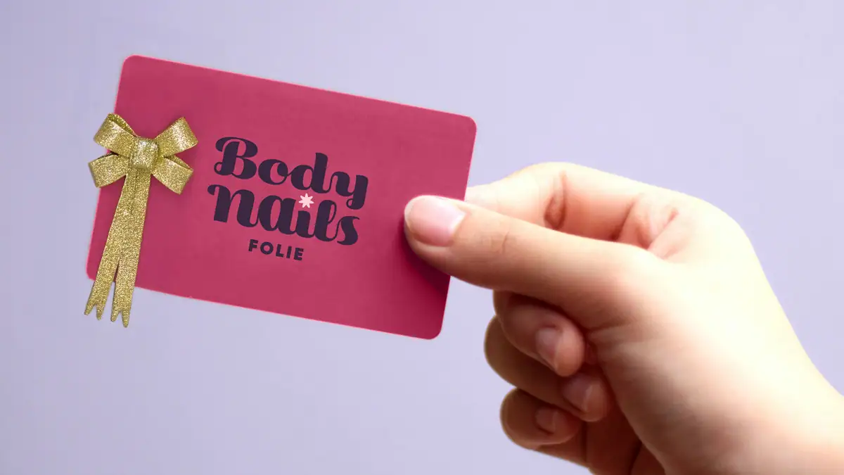 Carte cadeau Body Nails Folie, idéale pour offrir des soins de beauté.